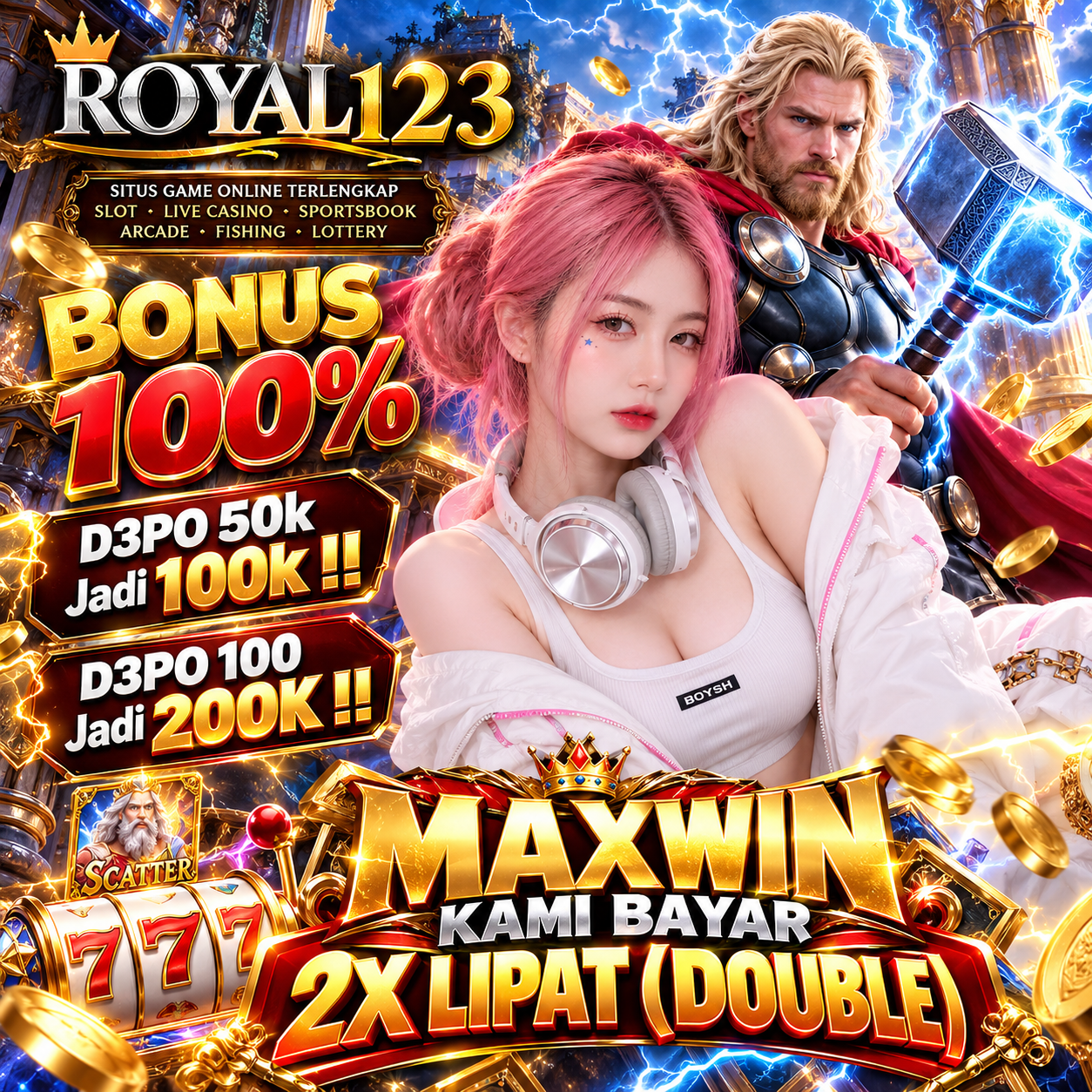 ROYAL123 Front Black 
